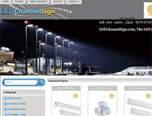 Tablet Screenshot of ledchannelsign.com